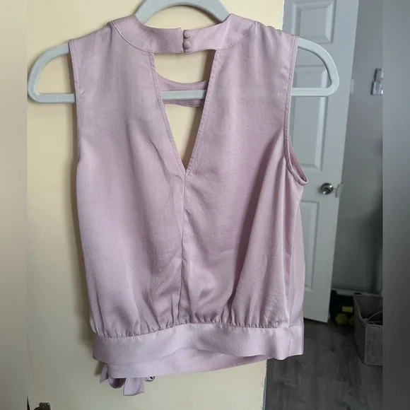 EXPRESS Blush Pink Tank Top Blouse - Picture 3 of 6